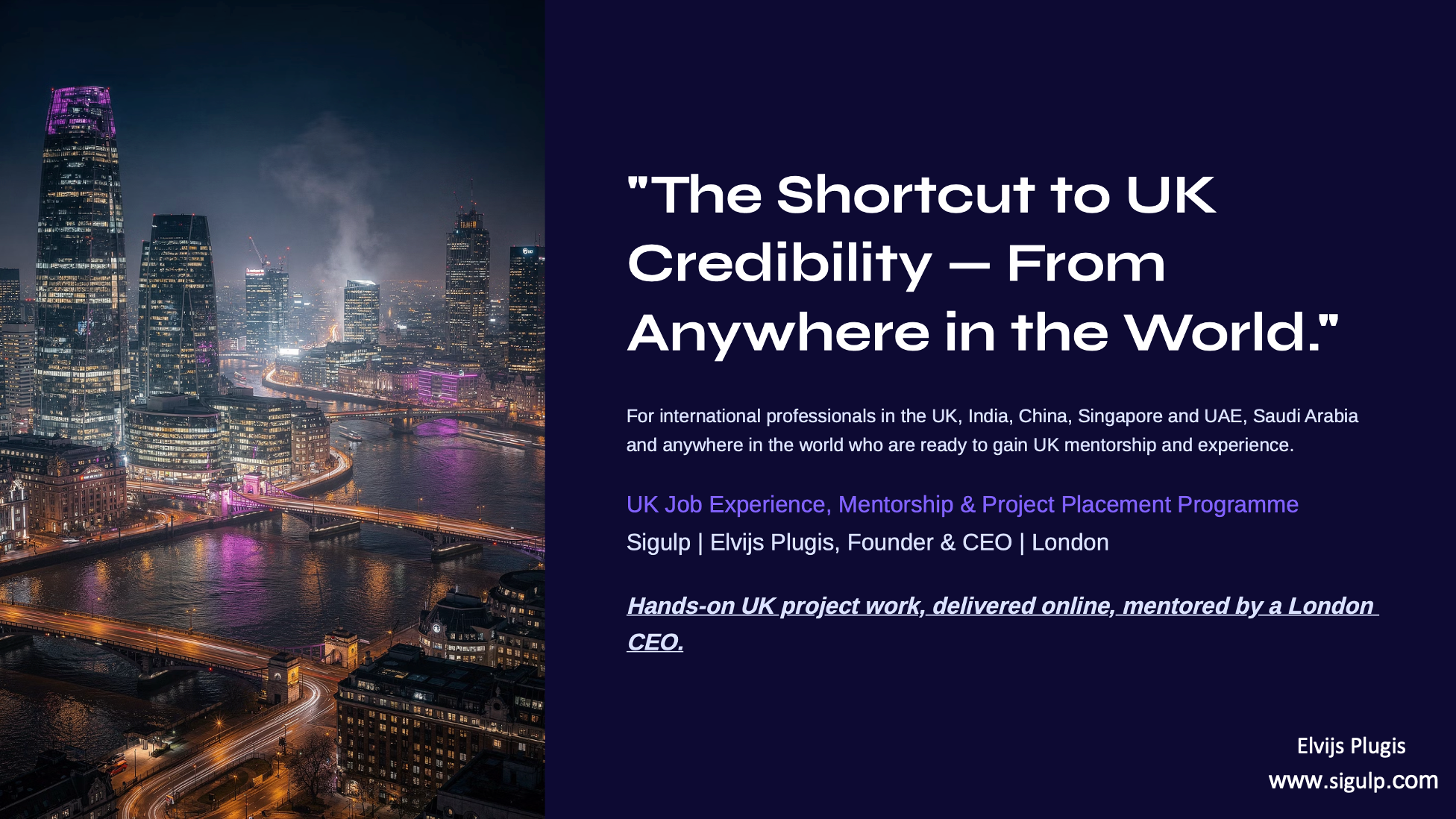 英国职业经验项目推出：60天打造国际职场竞争力