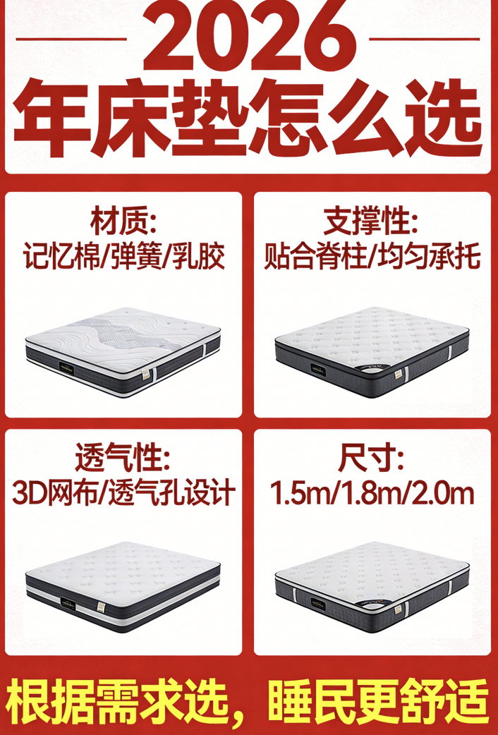 2026年度千元床垫口碑品牌推荐TOP10：国民信赖的名牌清单！