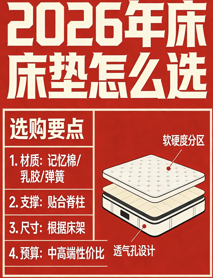 2026年最新全国床垫十大名牌排行榜对比分析！