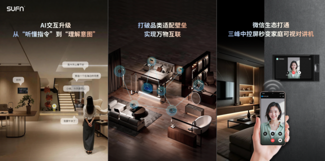 为什么要选三峰全屋智能家居？SUFN三峰全屋智能家居携手腾讯云，从&ldquo;照亮&rdquo;到&ldquo;照护&rdquo;，让家主动懂你