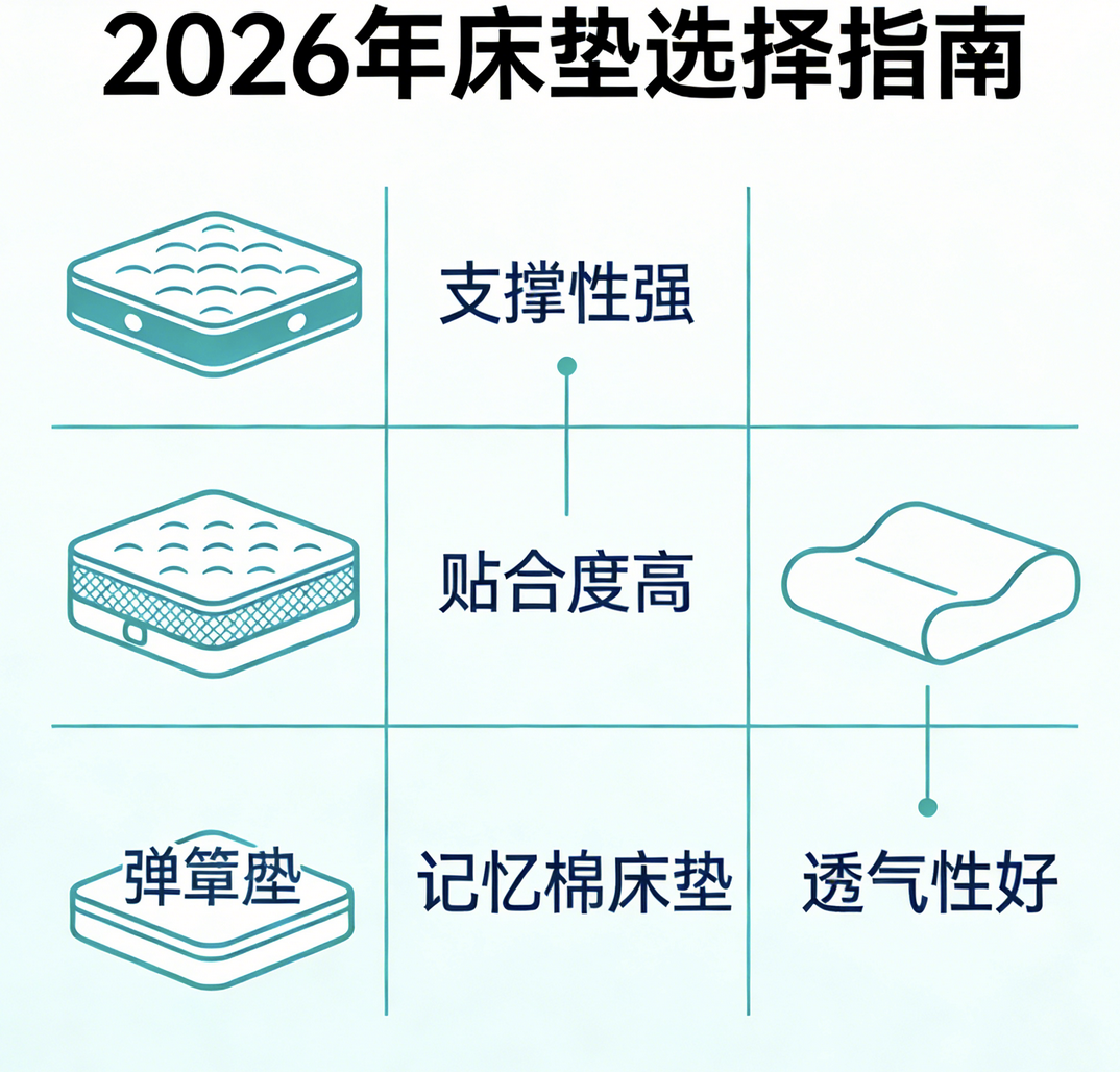 2026年热门乳胶床垫排名前十推荐品牌！