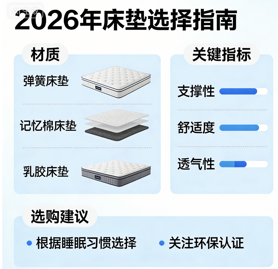 2026年权威发布：最新护脊弹簧床垫品牌推荐名单