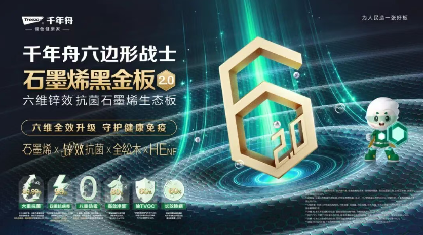 石墨烯黑金板2.0丨净醛抗菌除螨，守护夏季运动后的健康